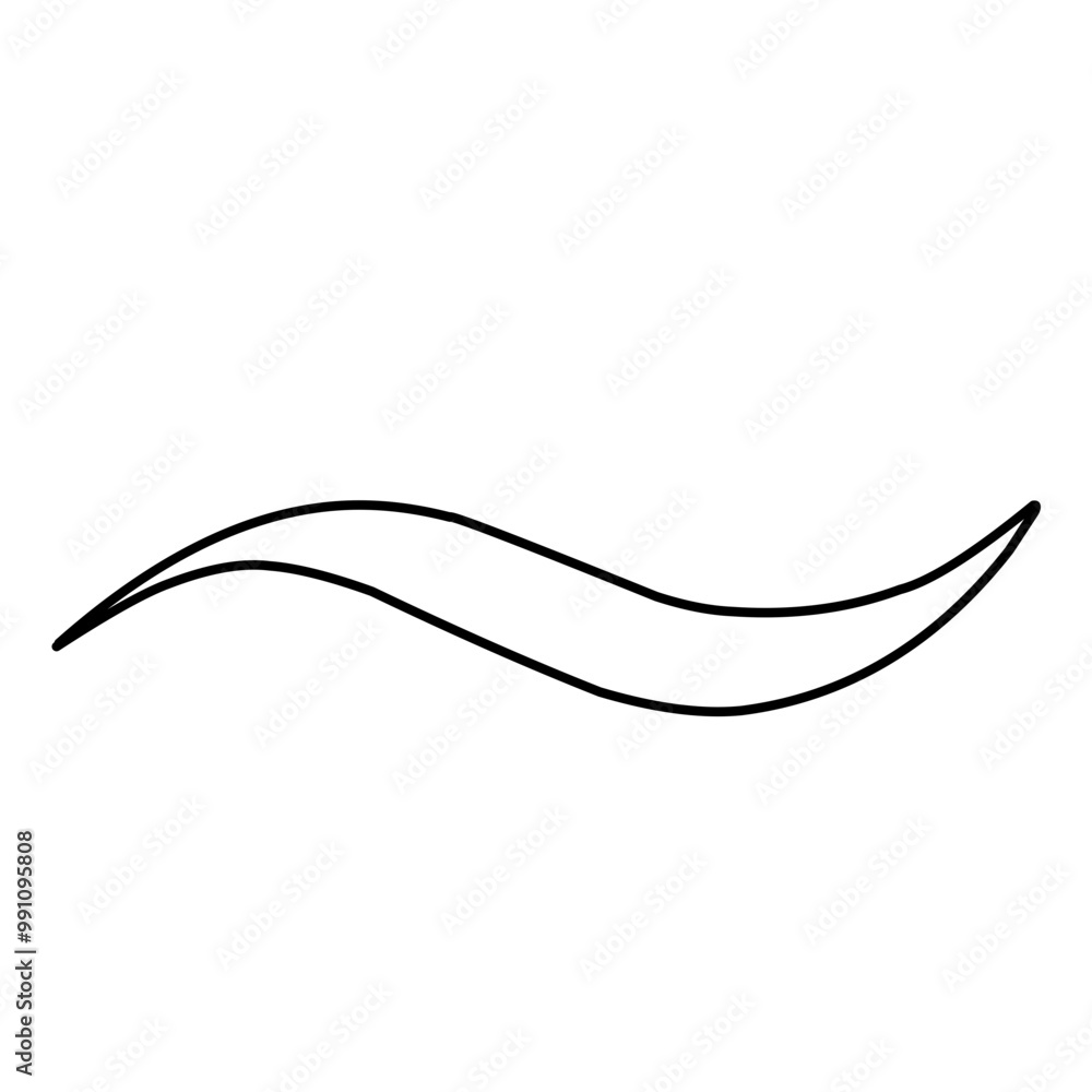 Swoosh Outline Hand Drawn Swoosh Outline Hand Drawn