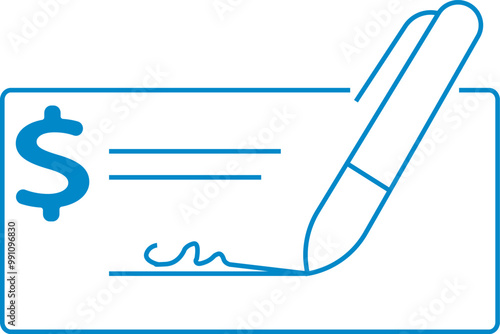 Check icon, money check icon, Easy Pay, direct pay icon, money flow icon, Payment Solution, letter and pen icon, business icon