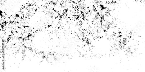 Grunge black and white urban vector texture template. Grunge black and white pattern. Monochrome particles abstract texture.. Vector illustration.