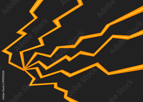 Abstract background with irregular zigzag lines pattern