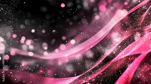 Pink and Black Christmas Design