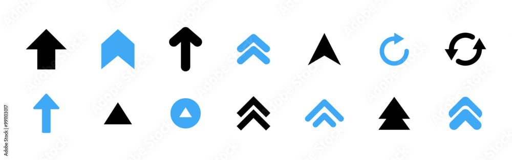 Arrows. Black and Blue Vector Arrows. Arrow Vector Icon. Arrows up Symbols. Arrow or Cursor. Arrow icon. Vector Illustration Arrows. Black and Blue Vector Arrows. Arrow Vector Icon. Arrows up Symbols. Arrow or Cursor. Arrow icon. Vector Illustration
