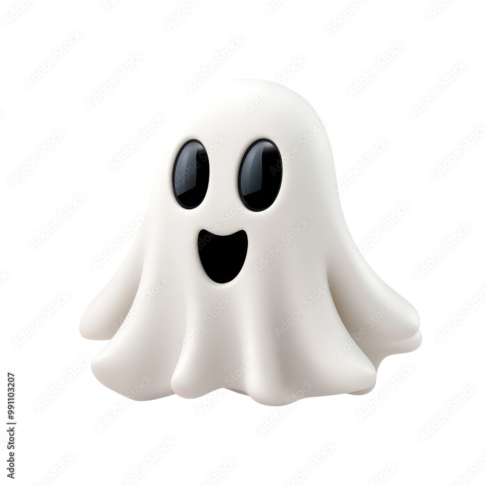 A cheerful cartoon ghost with a happy expression, perfect for Halloween or festive themes in digital designs., isolated on a transparent background. A cheerful cartoon ghost with a happy expression, perfect for Halloween or festive themes in digital designs., isolated on a transparent background.