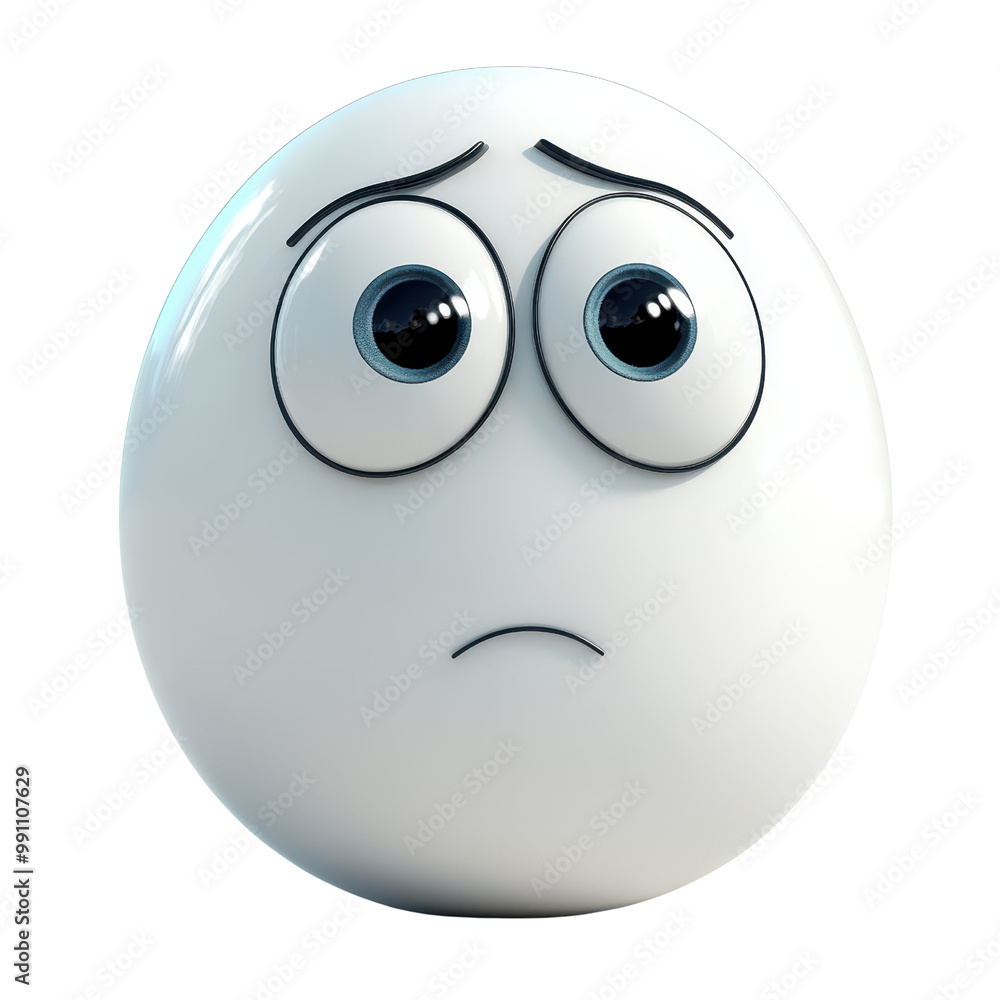 A sad cartoon character with big eyes and a frown, evoking feelings of empathy and sadness. Perfect for emotional themes., isolated on a transparent background. A sad cartoon character with big eyes and a frown, evoking feelings of empathy and sadness. Perfect for emotional themes., isolated on a transparent background.