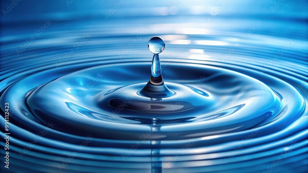 Clear water drop with circular waves , water, drop, clear,ripple, circle, nature, liquid, purity, surface, macro, close-up, smooth Clear water drop with circular waves , water, drop, clear,ripple, circle, nature, liquid, purity, surface, macro, close-up, smooth