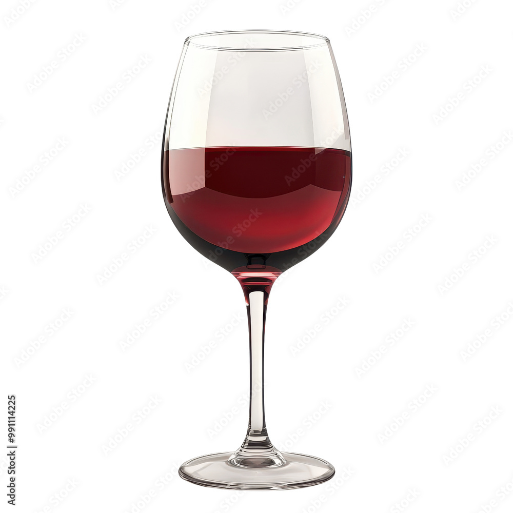 Elegant red wine glass filled with rich wine, perfect for celebrations, dining, or wine tasting occasions., isolated on a transparent background. Elegant red wine glass filled with rich wine, perfect for celebrations, dining, or wine tasting occasions., isolated on a transparent background.