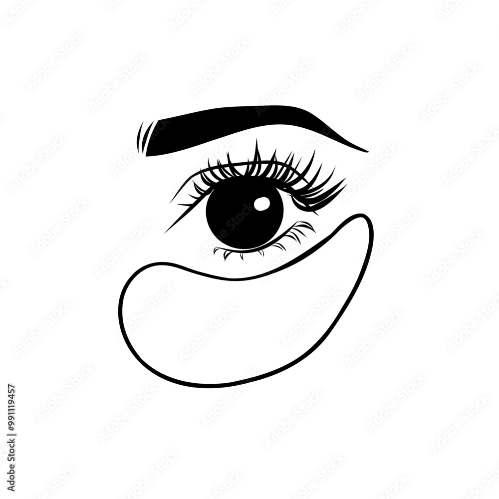 Gel Patch Line Icon. Collagen Eye Patches for Beauty and Skin Care. Face Anti Aging Procedure Icon. Cosmetic Eye Patches Against Facial Wrinkles. Vector Illustration.
Gel Patch Line Icon. Collagen Eye Patches for Beauty and Skin Care. Face Anti Aging Procedure Icon. Cosmetic Eye Patches Against Facial Wrinkles. Vector Illustration.