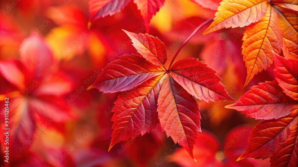 Vivid close up of red autumn leaves, fall, foliage, seasonal, nature, vibrant, color, close-up, macro, autumnal Vivid close up of red autumn leaves, fall, foliage, seasonal, nature, vibrant, color, close-up, macro, autumnal