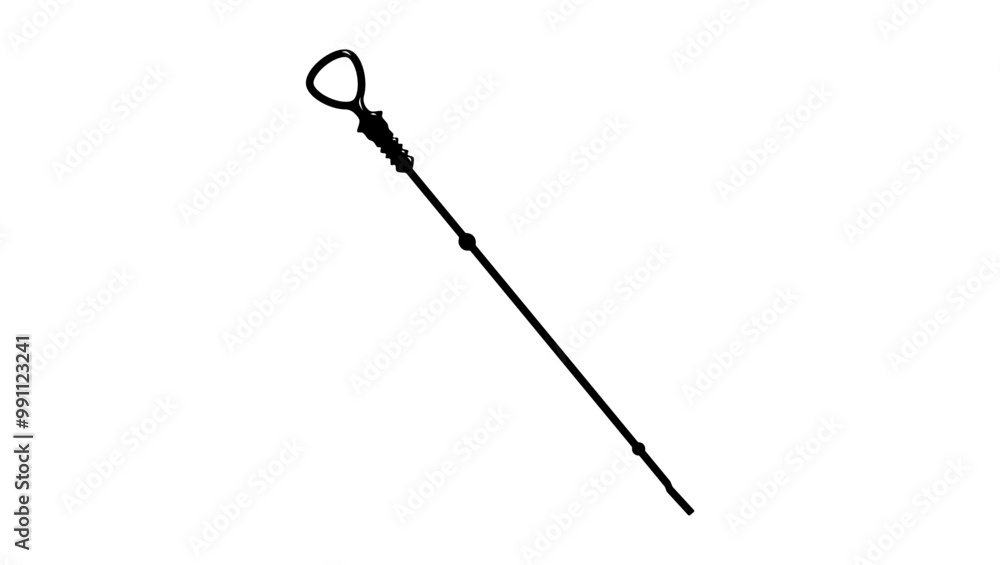 Car Oil dipstick , Black Isolated Silhouette Car Oil dipstick , Black Isolated Silhouette