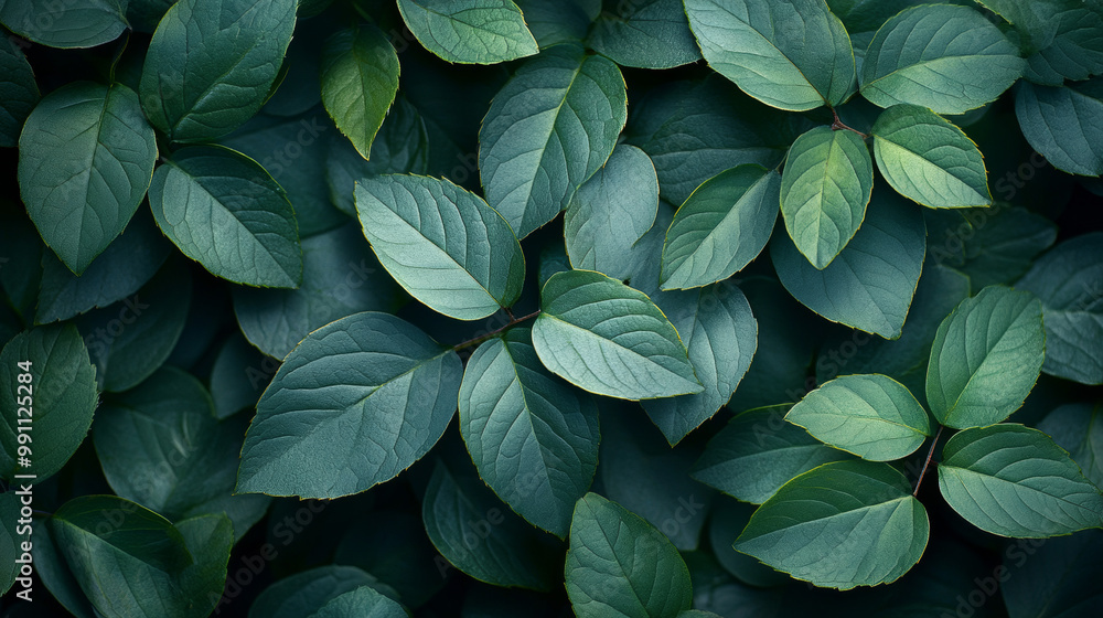 Close-up of lush green leaves, creating a natural, organic background. Close-up of lush green leaves, creating a natural, organic background.