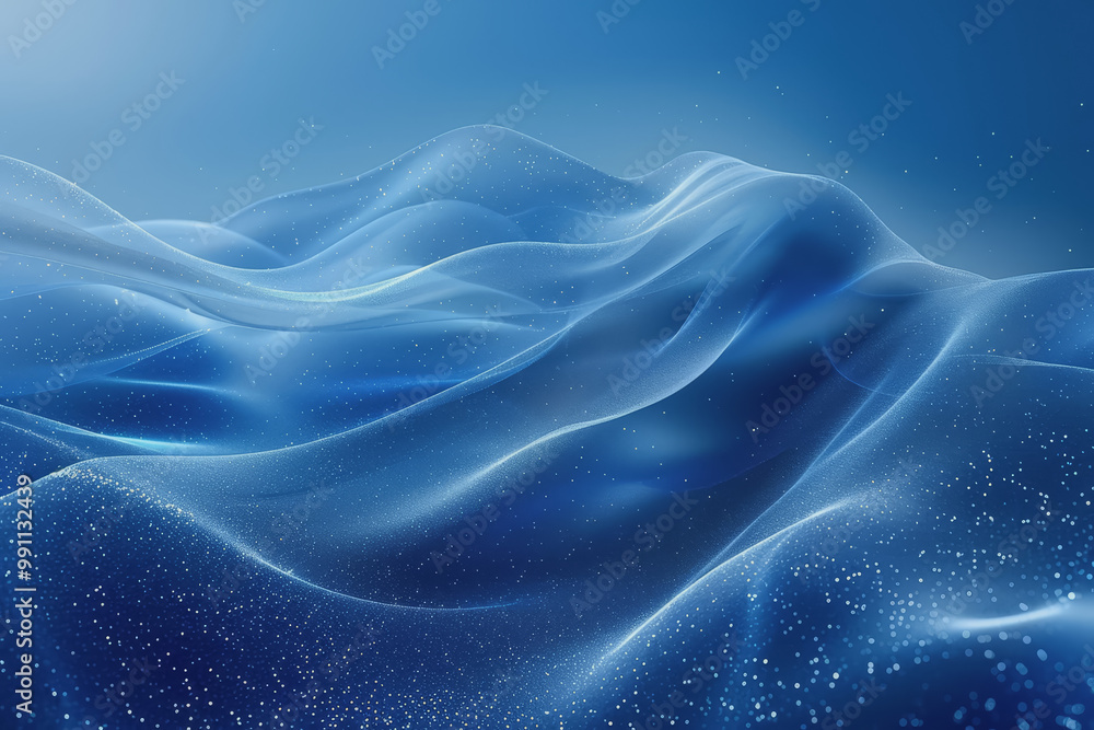 Abstract background of dark blue wavy lines in the form of a high-speed synchronization network. Abstract background of dark blue wavy lines in the form of a high-speed synchronization network.