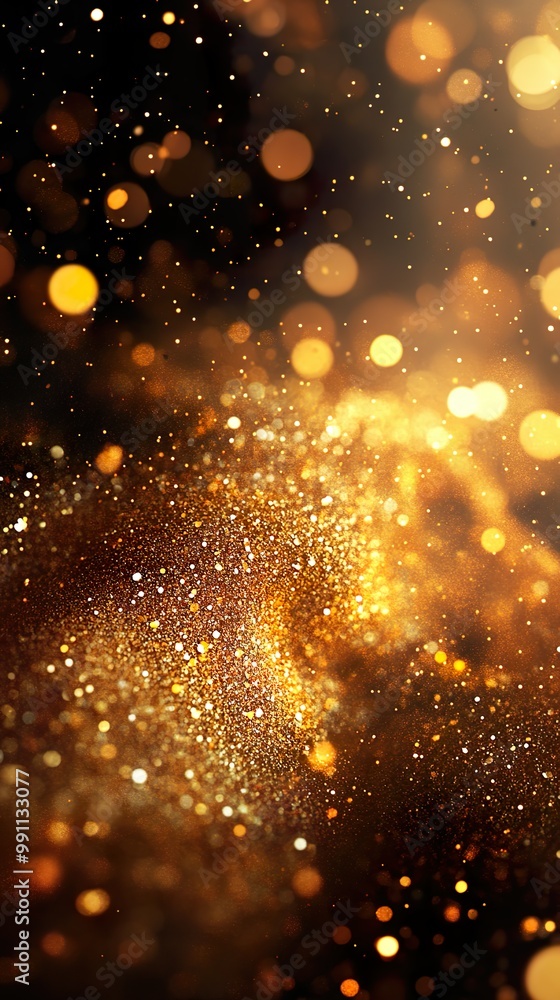 Rich gold glitter texture with warm, shiny sparkles background Rich gold glitter texture with warm, shiny sparkles background