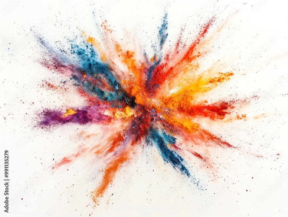A vibrant explosion of colors representing creativity and energy. A vibrant explosion of colors representing creativity and energy.