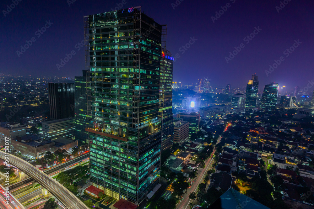 Obraz premium city at night