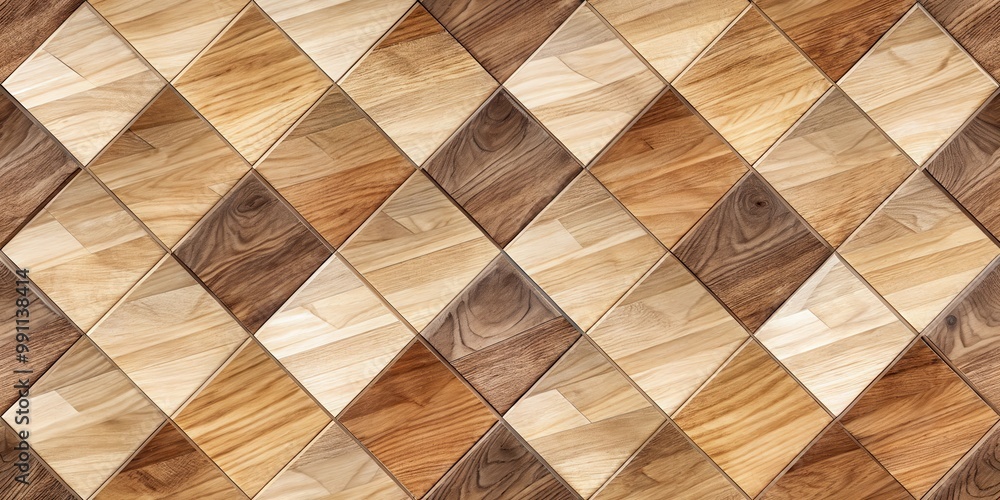 Wood texture background with light and dark timber diamond tile pattern for parquet wallpaper Wood texture background with light and dark timber diamond tile pattern for parquet wallpaper