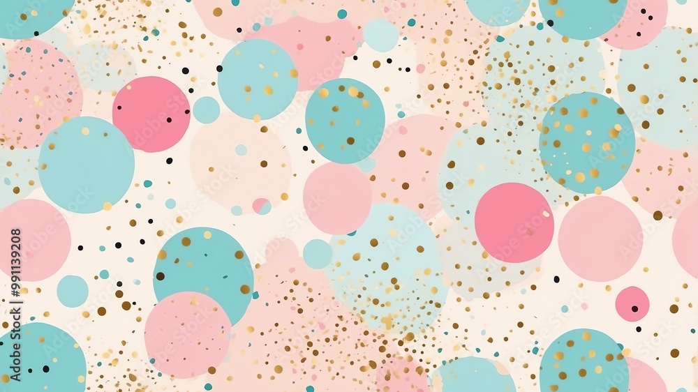 new year patterns confetti seamless pattern on pastel color background new year patterns confetti seamless pattern on pastel color background