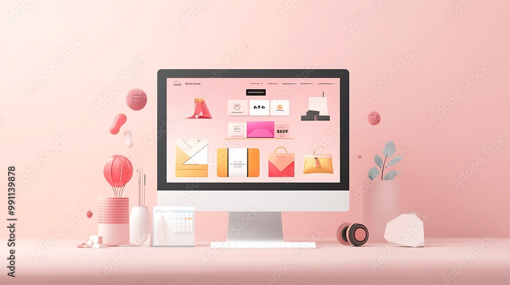 Cyber Monday homepage with a clean, modern design showcasing various categories of products on sale Cyber Monday homepage with a clean, modern design showcasing various categories of products on sale