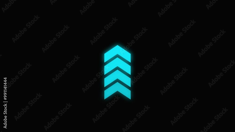   Direction arrow loop animation concept. colorful arrow icon concept. Arrow loading icon animation on background. 