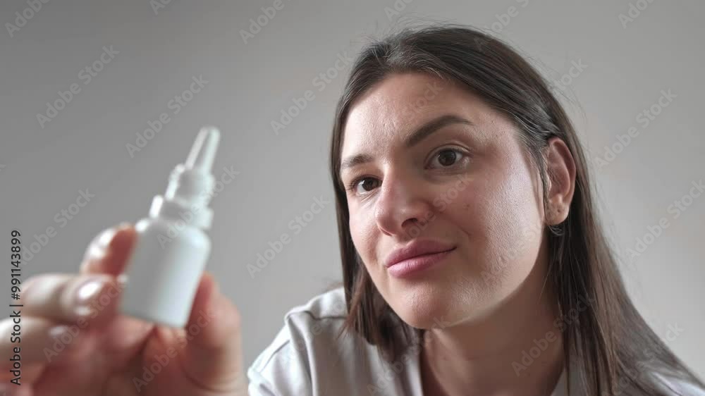 Woman with an allergic reaction to dust, wiping her red nose with a tissue, dealing with allergy symptoms. Woman with an allergic reaction to dust, wiping her red nose with a tissue, dealing with allergy symptoms.