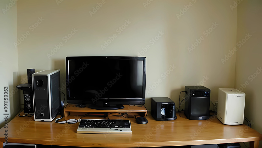 desktop computer station desktop computer station