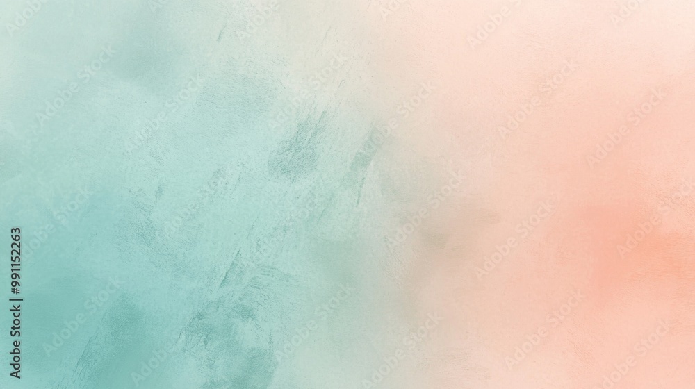 Obraz premium Mesmerizing turquoise and pink gradient background with vintage charm, perfect for any creative project. Customize the versatile template for various uses