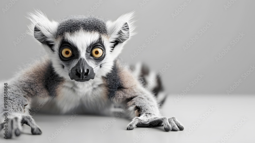 Cute and Cuddly Lemur Looking Adorably at the Camera Cute and Cuddly Lemur Looking Adorably at the Camera