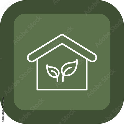 Greenhouse Vector Icon Design
