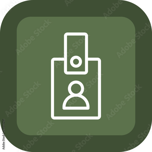 Press Card Vector Icon Design