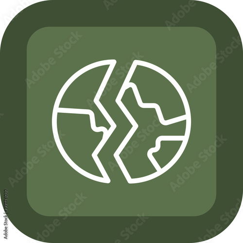 Destroyed Vector Icon Design
