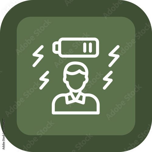Tired Vector Icon Design