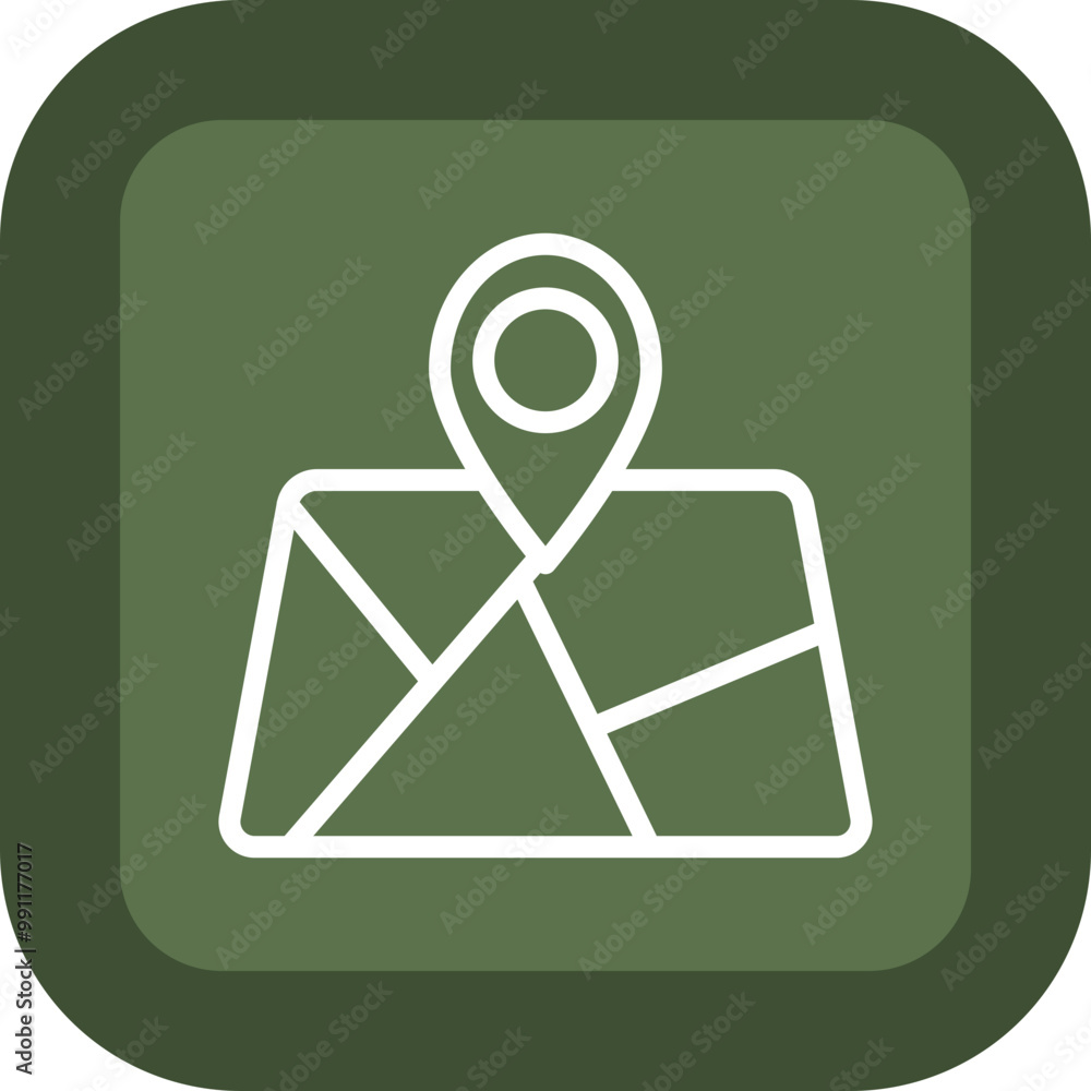 Route Map Vector Icon Design Route Map Vector Icon Design