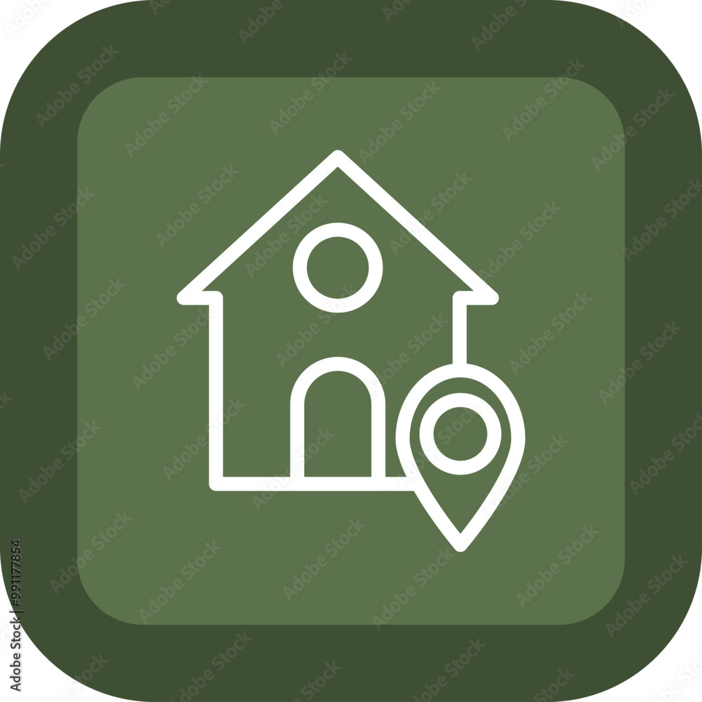 Home Destination Vector Icon Design Home Destination Vector Icon Design