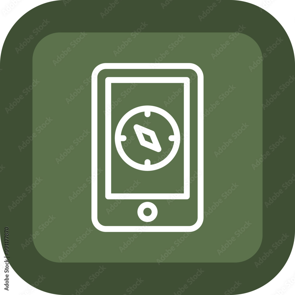 Compass App Vector Icon Design Compass App Vector Icon Design