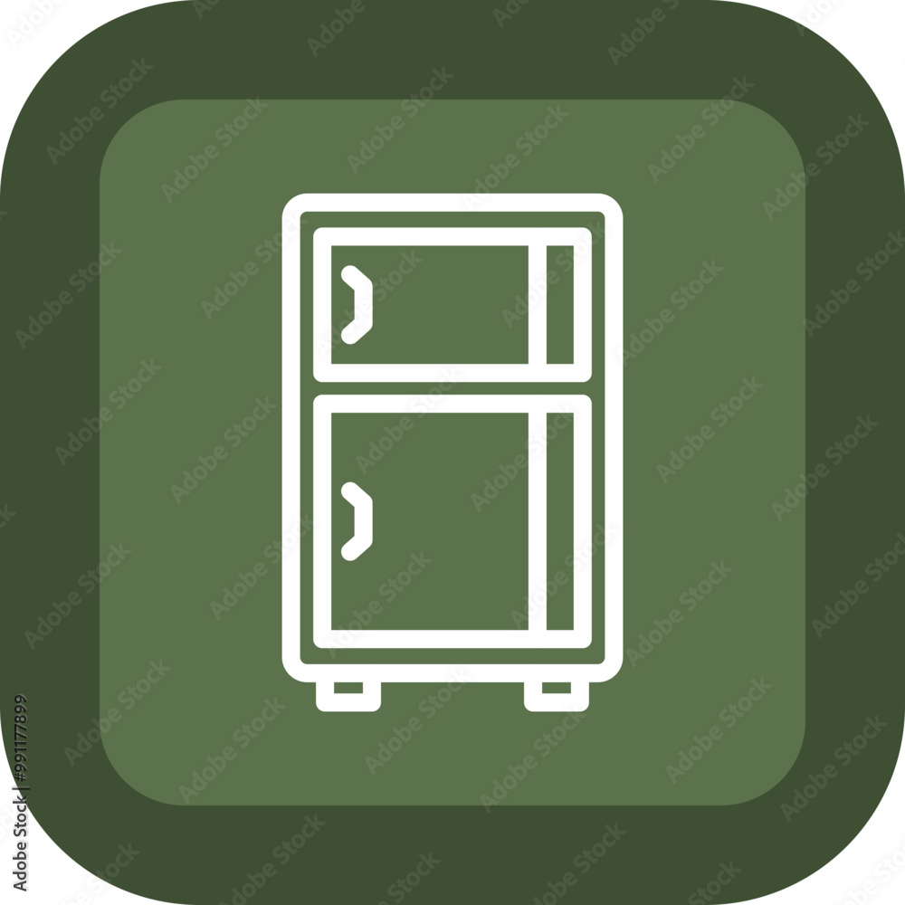 Fridge Vector Icon Design