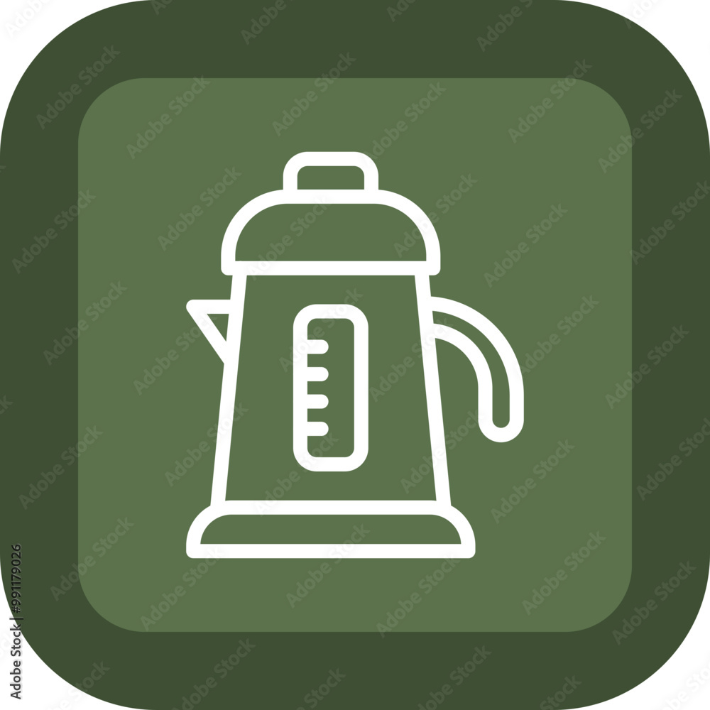 Electric Kettle Vector Icon Design Electric Kettle Vector Icon Design