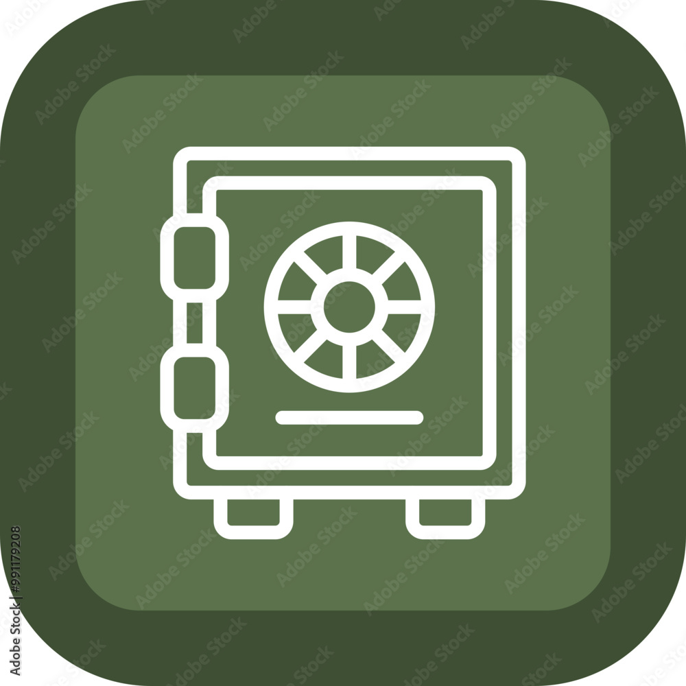 Strongbox Vector Icon Design Strongbox Vector Icon Design