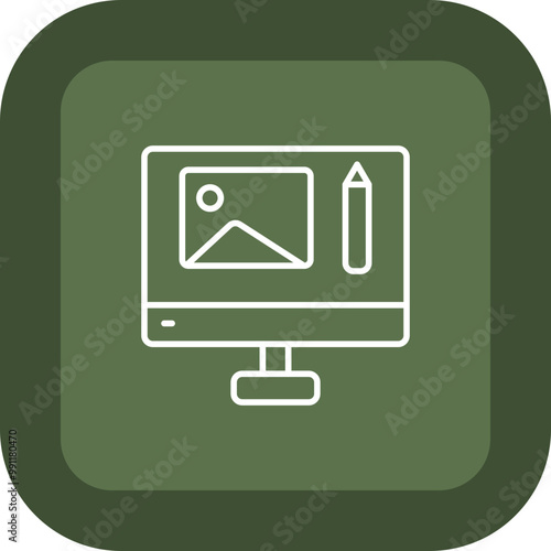 Photo Editing Vector Icon Design