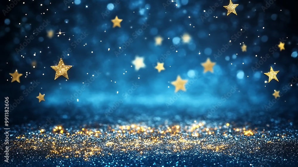 Sparkling stars twinkling in a night sky, symbolizing the magic and light of a smile Sparkling stars twinkling in a night sky, symbolizing the magic and light of a smile