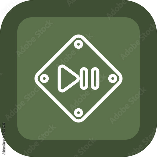 Play Pause Vector Icon Design