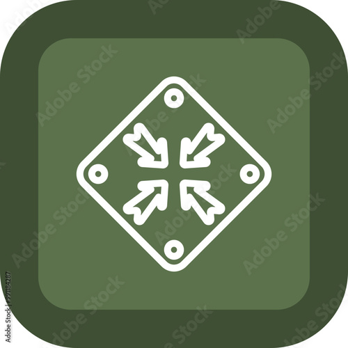 Shrink Vector Icon Design