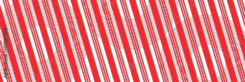 Seamless Christmas candy red stripes pattern. Striped candy cane background. Christmas gift pattern. Winter holiday stripes background. Christmas gift wrap print. vektor