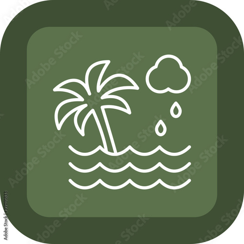 Beach Vector Icon Design