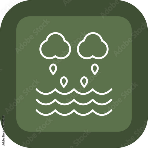 Rainstorm Vector Icon Design