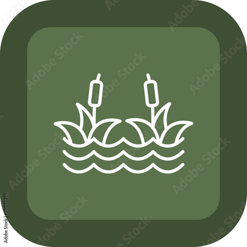 Wetland Vector Icon Design