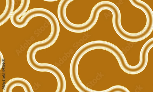 Abstract white wave lines pattern on brown background. Minimal style wallpaper. retro style.