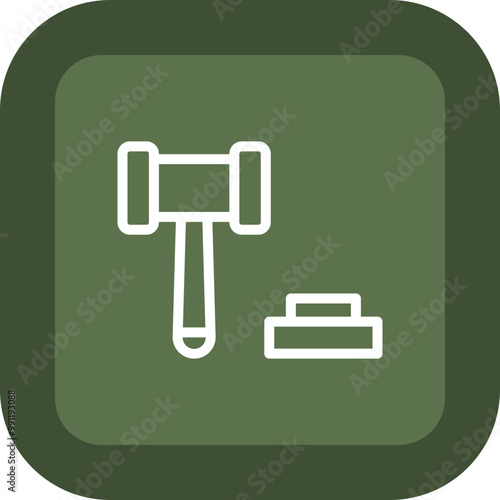 Auction Vector Icon Design