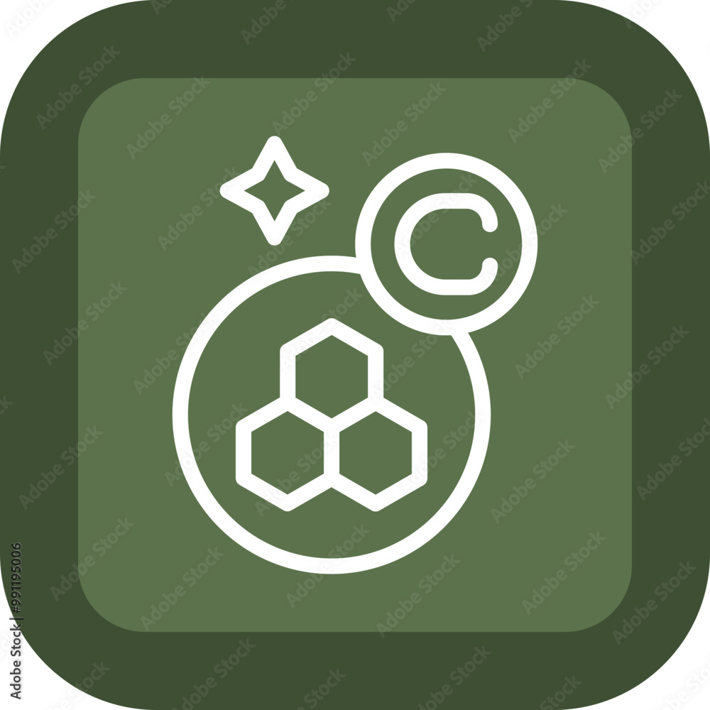 Collagen Vector Icon Design Collagen Vector Icon Design