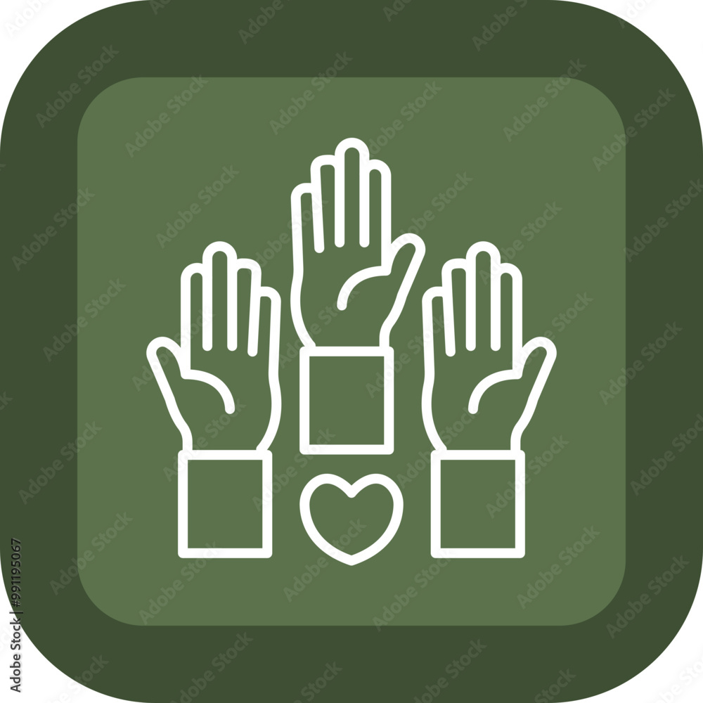 Volunteering Vector Icon Design Volunteering Vector Icon Design