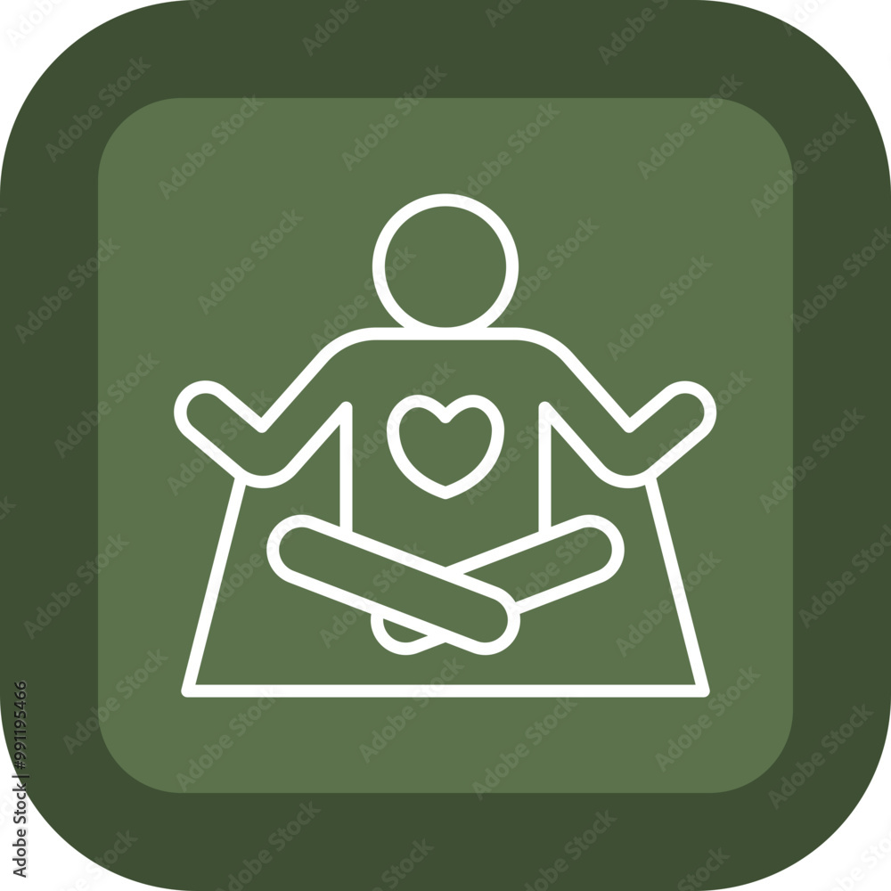 Calming Vector Icon Design Calming Vector Icon Design