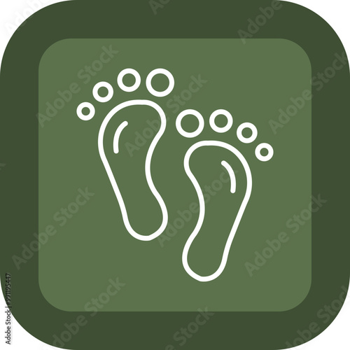 Barefoot Vector Icon Design
